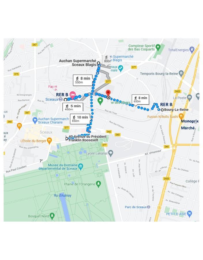 3 Private Rooms Shared Flat In A Villa At Sceaux 600M Rer B Direct To Notre-Dame Buitenkant foto